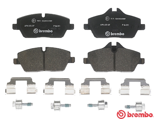 A.B.S. P 06 091 BREMBO Bremsbelagsatz, Scheibenbremse